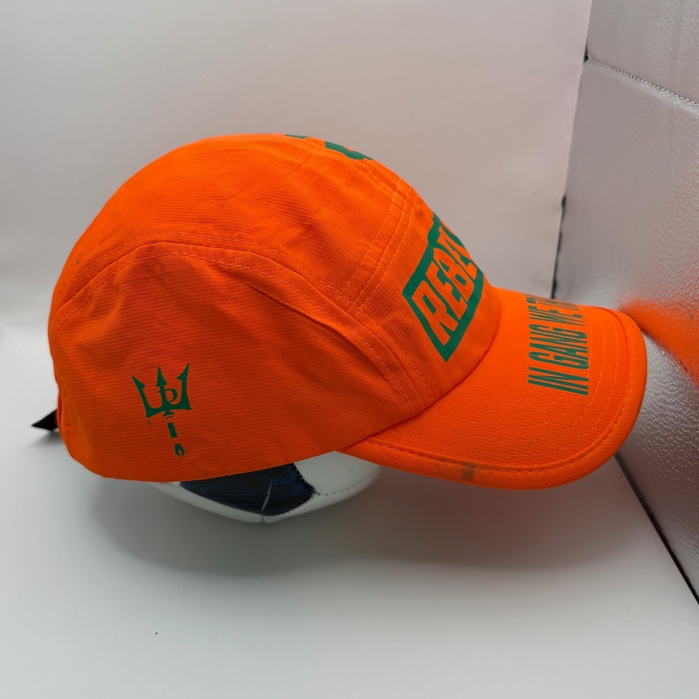 Orange Rebels 5 Panel Baseball Cap Adjustable fit strap back - Picture 2 of 6